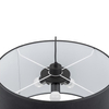 Lampa do salonu wisząca Rondo 3465 TK Lighting tkaninowy klosz czarna