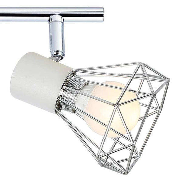 LAMPA sufitowa VERVE 92-61348 Candellux regulowana OPRAWA listwa SPOT druciane reflektorki loft chrom białe