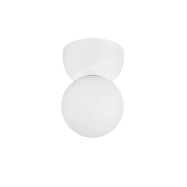 Gipsowa lampa sufitowa TROSILA biała LE45293 1xG9 kulista okrągła