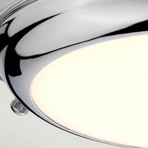 Lampa sufitowa PENN WELLAND-F-S-PC Elstead metalowa okrągła brązowa