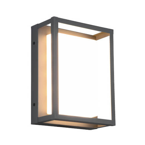 Ścienna lampa elewacyjna PORTOR DL142277860 LED 10,5W 2300-4000K IP54 antracyt
