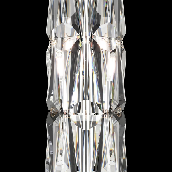 Lampa stojąca glamour Puntes MOD043FL-08G do salonu przeźroczysta złota