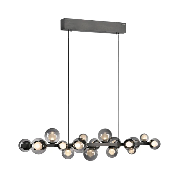Wisząca lampa E-POPUP czarna przydymiona 2557-15 18xLED 1.8W zmienna barwa