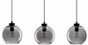 Czarna lampa wisząca Repos szklane kule na listwie loft