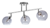 Kulista lampa sufitowa VEN K165-3 szklana chrom przydymiona