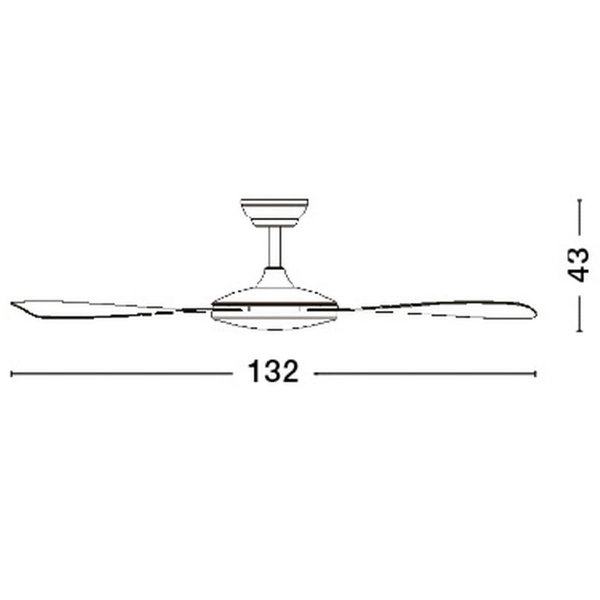 Sufitowy wiatrak BLAIRE LE42964 Luces Exclusivas wentylator loftowy czarny