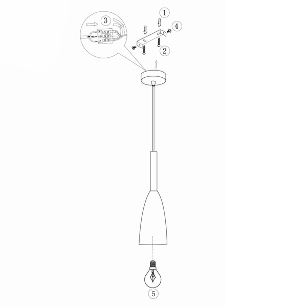 LAMPA wisząca SOLIN LP-181/1P BK Light Prestige metalowa OPRAWA zwis czarny