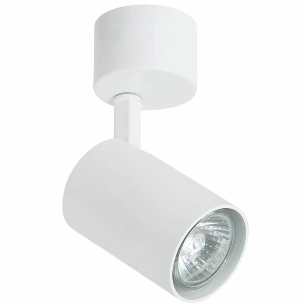 Spot LAMPA sufitowa Tuka Bianco Orlicki Design regulowana OPRAWA metalowa downlight tuba biała