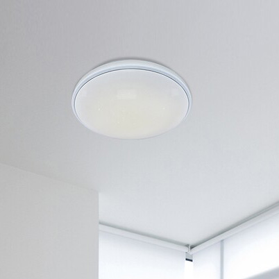 Okrągła LAMPA sufitowa BRUCE 2118 Rabalux metalowy plafon LED RGB 60W 3000K - 6000K z pilotem chrom