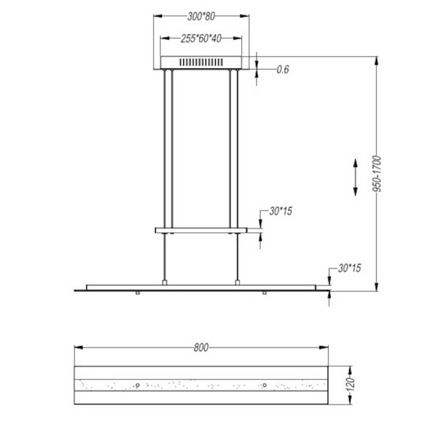 Wisząca lampa Milos R32004107 LED 20W 3000K metalowa srebrna