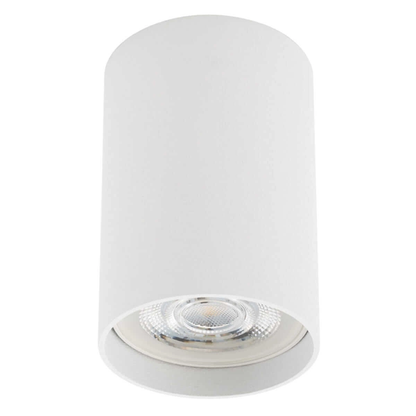 Lampa punktowa sufitowa Mono 10802 Nowodvorski tuba minimalistyczna metalowa biała