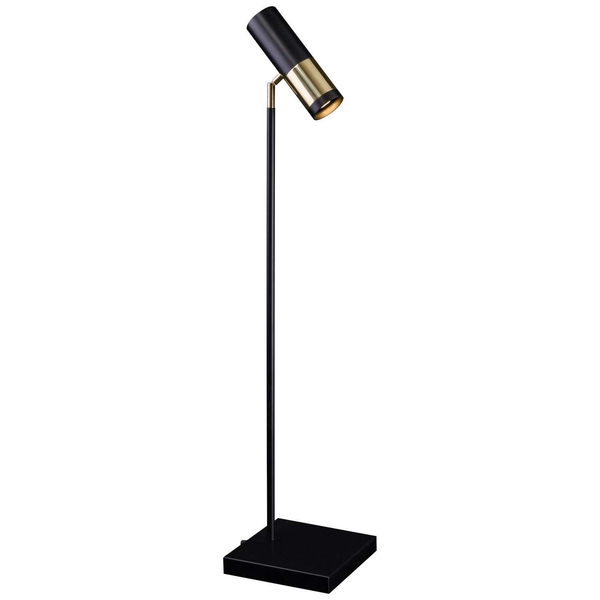Lampa stołowa KAVOS 0387 tuba regulowana na biurko czarna złota