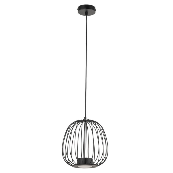 Wisząca lampa do jadalni Bell 40877 nad stół druciana klatka czarna