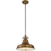Wisząca lampa vintage QZ-EMERY-P-M-WS 1-punktowa mosiądz