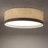 Okrągła lampa sufitowa CEDRO 11671 do jadalni beżowa