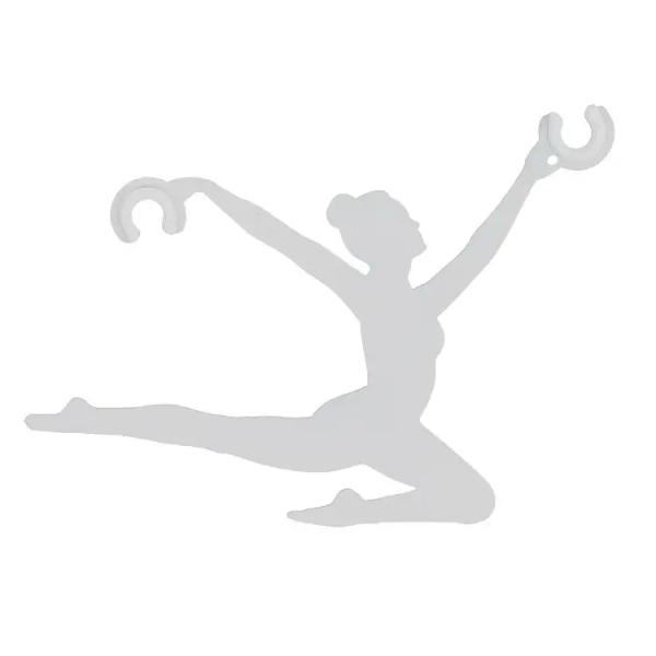 Regulujący przewody uchwyt BALLERINA 11800 metalowy biały