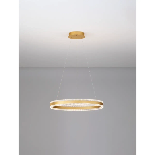 Pierścieniowa lampa wisząca DONTERIO LE45398 LED 46W 3000K ring złoty