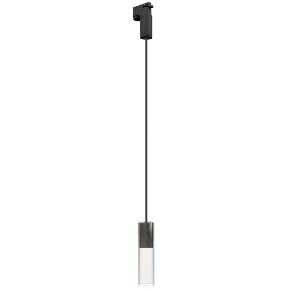 Lampa wisząca CYLINDER 8541+8635+8360 tuba do systemu 1-fazowego czarna