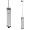 LAMPA wisząca Fiatto l Cromo Orlicki Design okrągła OPRAWA glamour ZWIS szklany chrom przezroczysty