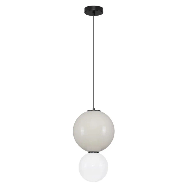 Okrągła lampa wisząca JORELIA LE45246 LED 7W 3000K nad stół biała szara
