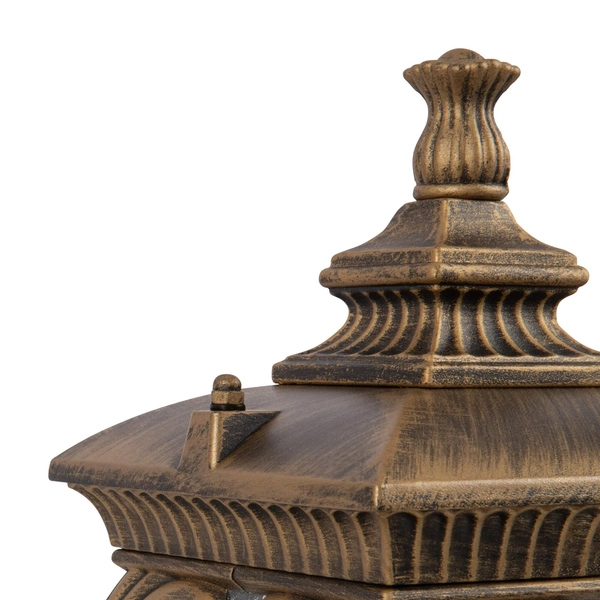 Lampka do ogrodu stojąca Fleur O414FL-01GB antyk złota