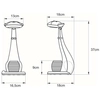 Stojąca lampka dziecięca K-BL1605 LED 6W 3000-6000K KOT animals niebieski