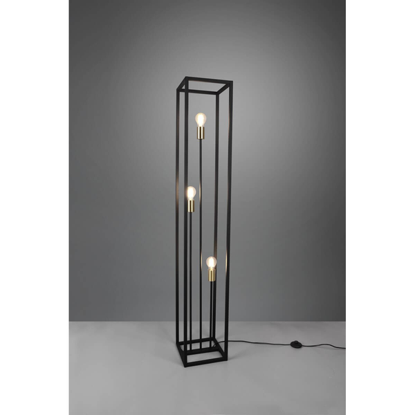 Stojąca lampa metalowa VITO R40193032 loft metalowa czarna