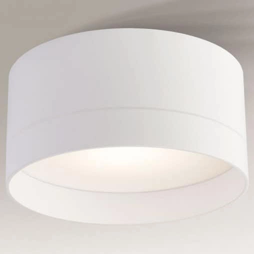 Plafon LAMPA sufitowa TOSA 7728 Shilo okrągła OPRAWA metalowa do łazienki IP44 biała