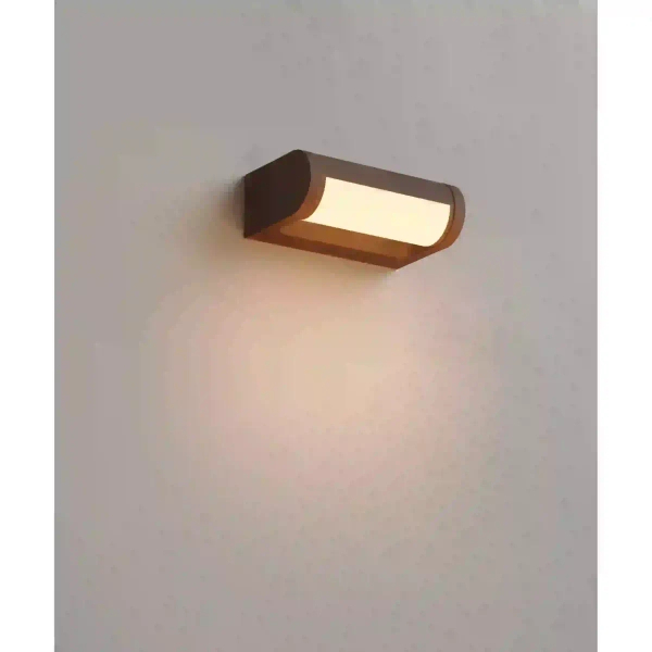 Lampa elewacyjna LED SOLDEN brązowa W0463 1x12W 3000K IP65 do ogrodu