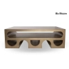 Złota ława VECTOR MM001501100387 drewniana nowoczesna 130x80cm