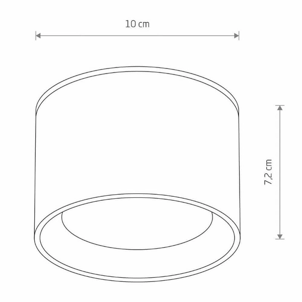 Punktowa lampa sufitowa Bol 10483 Nowodvorski IP54 downlight metalowa biała