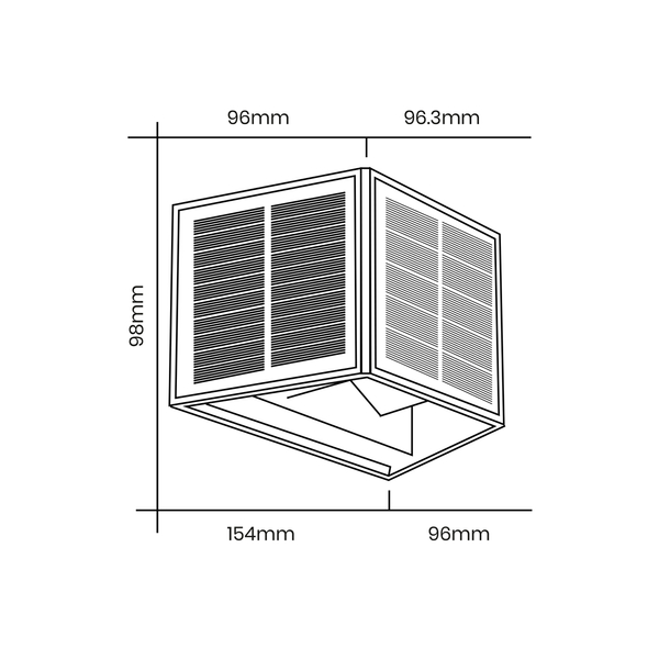 Elewacyjny kinkiet Wings EKO9098 Ekolight LED 2W 6000K solarny IP54 czarny