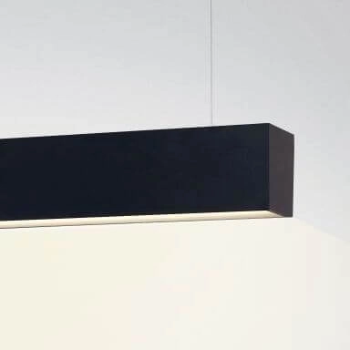 Liniowa wisząca lampa Lupinus 5115004103-1 Elkim LED 20W 3000K czarna