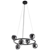 Lampa wisząca do salonu Anabelle 6843 bubbles ring grafitowa czarna