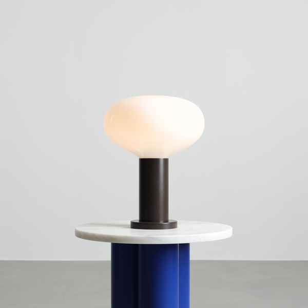 Owalna lampa stołowa Flo Table Mokka M 7000B28_M brązowa