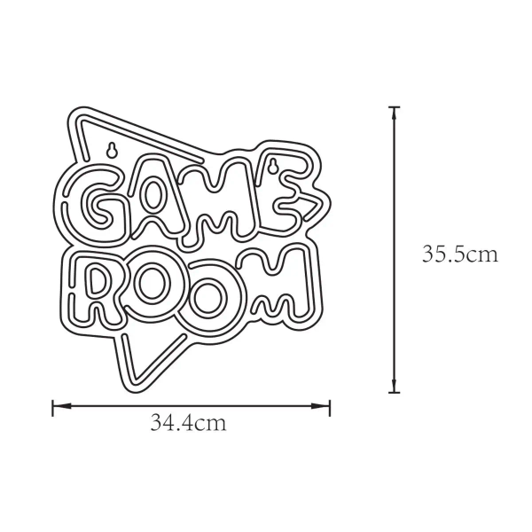Neonowy kinkiet do pokoju GAMEROOM FM-WN87 LED wielokolorowy