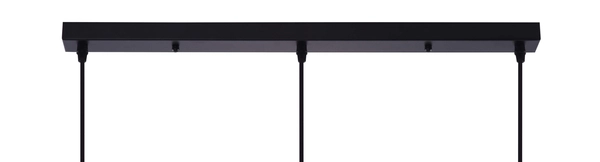 Druciana lampa wisząca Carron metalowa czarna miedziana