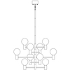 Żyrandol LAMPA wisząca PARIS 107187 Markslojd metalowa OPRAWA molekuły zwis loft sticks czarny
