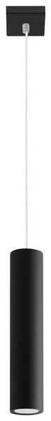 LAMPA wisząca SL.0327 metalowa OPRAWA zwis sopel tuba czarna