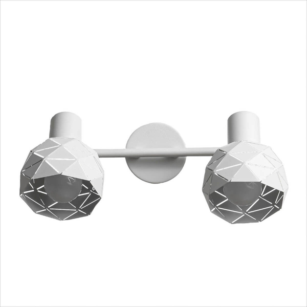 Spot LAMPA sufitowa REUS LP-8069/2WS WH Light Prestige metalowa OPRAWA regulowane reflektorki białe