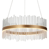 Lampa wisząca okrągła L&-1107671 LED 41W 3000K złoty przezroczysty