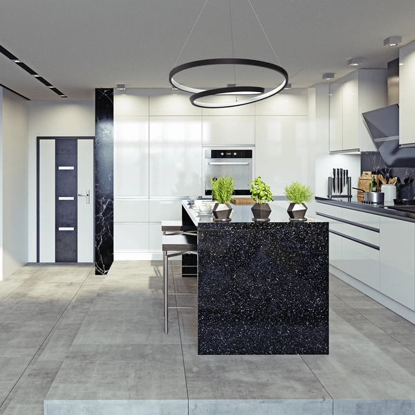 Nowoczesna lampa wisząca Lucero spirala LED 48W czarna