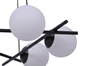 Lampa wisząca Arton K-4967 bubbles do jadalni biała czarna