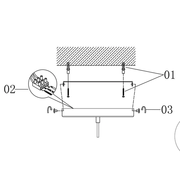Kryształowa lampa sufitowa Talia 76595 Endon metal szkło transparentny chrom