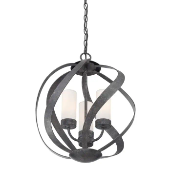 Wisząca lampa na łańcuchu Blacksmith QN-BLACKSMITH-3P-OBK IP44 czarny