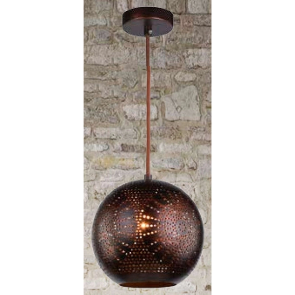 Lampa wisząca SFINKS 31-43283 ażurowa marokański kula ball brązowa