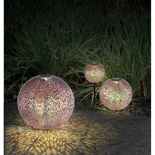 Ogrodowa lampa Solar 33627 Globo LED 0,06W 3000K kula ball IP44 srebrna