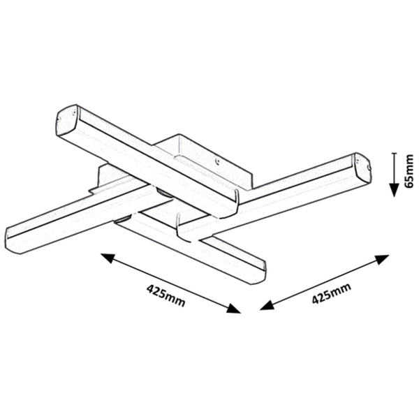 Nowoczesna lampa sufitowa Evan LED 18W 4000K do łazienki czarna