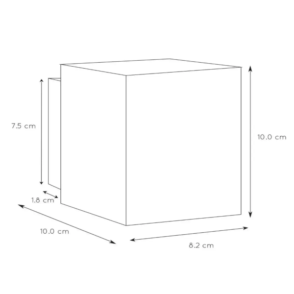 Kwadratowy kinkiet ścienny XERA 23253/01/31 Lucide do jadalni biały