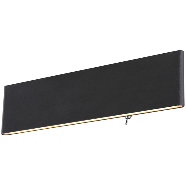 LAMPA ścienna SIEGFRIED 41751-12B Globo metalowa OPRAWA prostokątna LED 12W 3000K kinkiet czarny